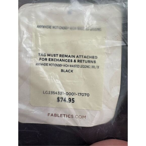 New Anywhere Motion365+ High-Waisted Legging Black - Picture 5 of 6